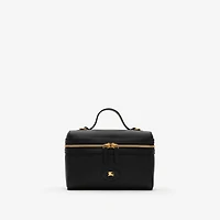 Bloomsbury Vanity Case in Black/calico beige - Women, Leather | Burberry® Official