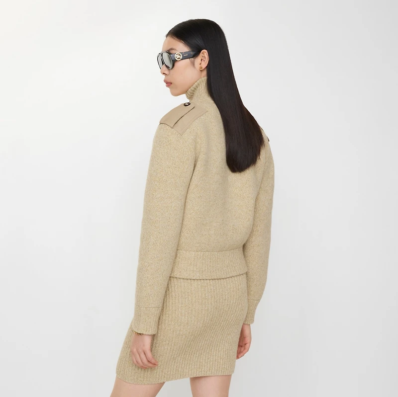 Wool Cashmere Jacket in Hamper beige - Women | Burberry® Official