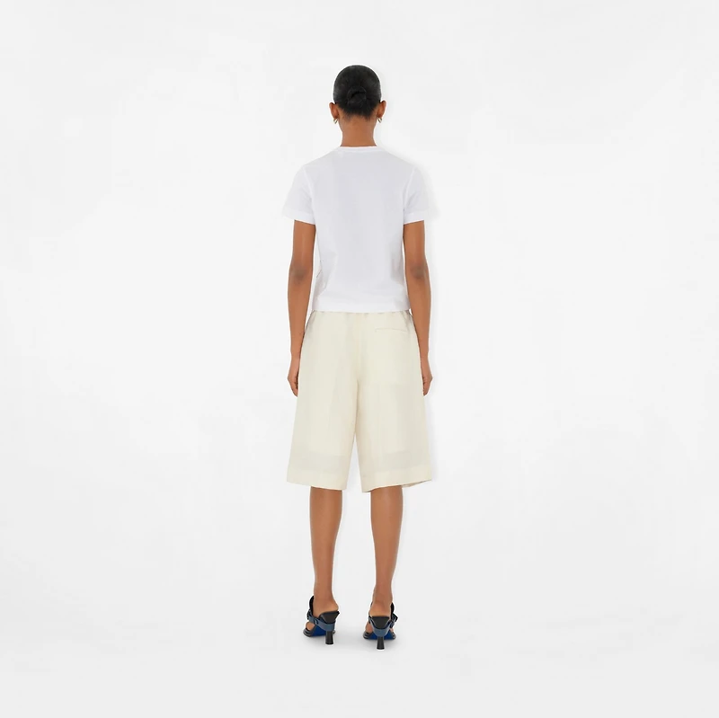 Boxy Knight Hardware Cotton T-shirt - Women | Burberry® Official