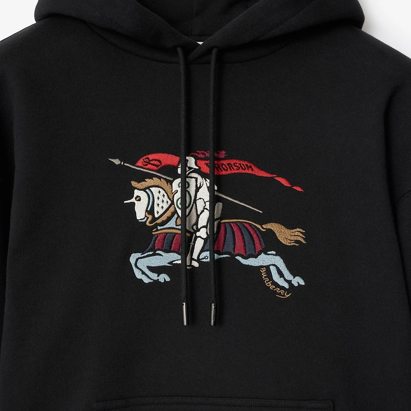 EKD Cotton Hoodie in Black - Men | Burberry® Official