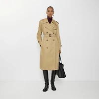 Long Castleford Trench Coat in Beige - Women | Burberry® Official