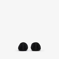 Quilted Velvet Estate Slippers​​ in Black - Women | Burberry® Official