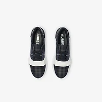 Check Sneakers in Storm blue - Men | Burberry® Official