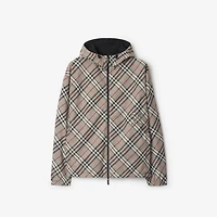 Reversible Check Jacket in Mauve grey - Men | Burberry® Official