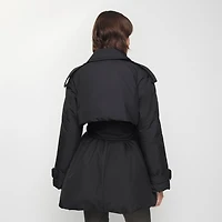 Belted Berryhill Padded Car Coat in Black - Women | Burberry® Official