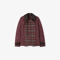 Quilted Nylon Fernleigh Jacket in Vineyard red - Women | Burberry® Official