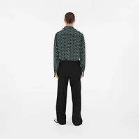 Wool Trousers in Black - Men | Burberry® Official