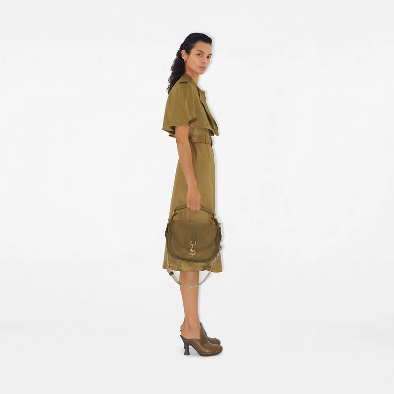 Viscose Trench Dress in Walrus - Women | Burberry® Official