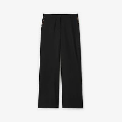 Cotton Blend Trousers - Women | Burberry® Official