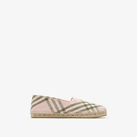 Check Mews Espadrilles​ in Mallow pink - Women | Burberry® Official