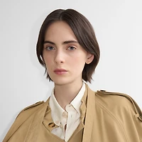 Shield Stud Earrings in Gold - Women, Silver Hardware | Burberry® Official