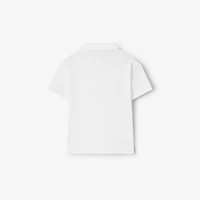 Cotton Polo Shirt in White | Burberry® Official