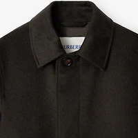 Mid-length Cashmere Car Coat in Cog brown melange - Men | Burberry® Official
