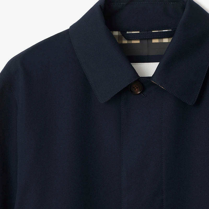 Mid-length Bonded Gabardine Car Coat in Navy - Men | Burberry® Official