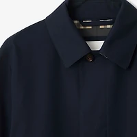 Mid-length Bonded Gabardine Car Coat in Navy - Men | Burberry® Official
