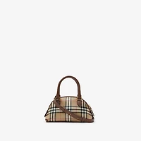 Mini Check Bag in Archive beige - Women, Cotton | Burberry® Official