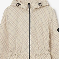 Check Lightweight Jacket in Sesame beige - Women | Burberry® Official