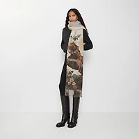 Stallion Portrait​ Cashmere Scarf in Ceramic white | Burberry® Official