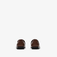 Leather Opal Loafers in Tobacco brown - Women | Burberry® Official