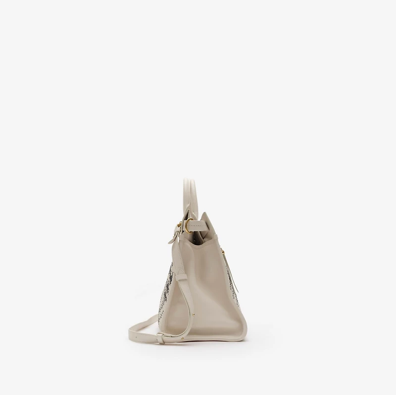 Medium Hampstead Tote in Light beige - Women, Leather | Burberry® Official