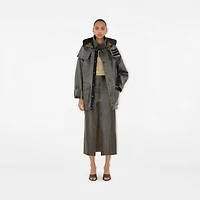 Bleached Cotton Parka in Oil - Women | Burberry® Official