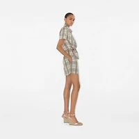 Check Cotton Shorts - Women | Burberry® Official