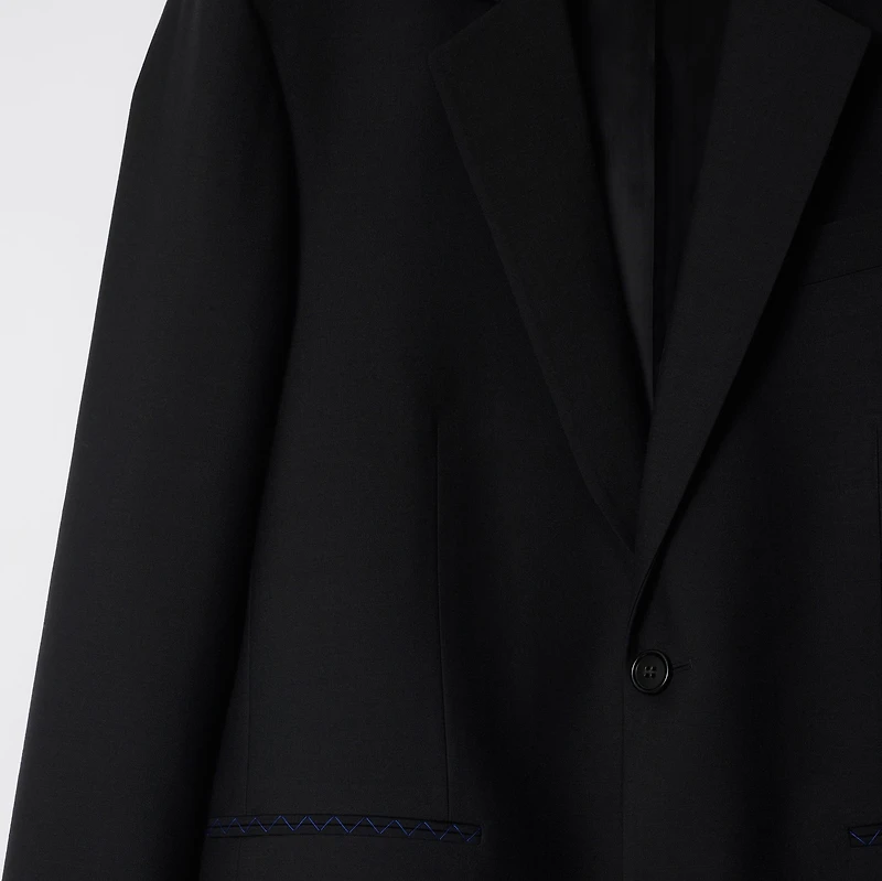 Wool Tailored Jacket in Black - Men | Burberry® Official