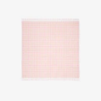Check Wool Baby Blanket in Ice pink - Children | Burberry® Official