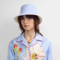 Reversible Highgrove Cotton Bucket Hat in Nutmeg - Men | Burberry® Official