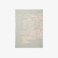 Wide EKD Wool Scarf in Mitten | Burberry® Official