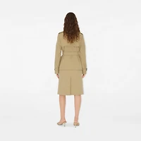 Cotton Blend Trench Jacket in Beige - Women, Nylon | Burberry® Official