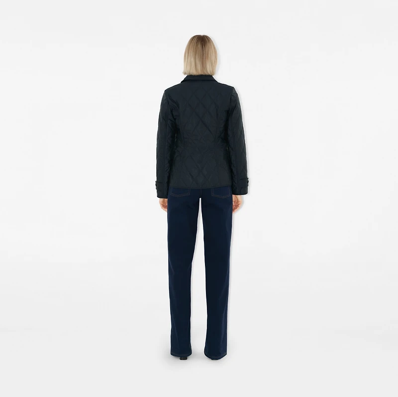 Quilted Thermoregulated Jacket in Midnight - Women, Econyl, Nylon | Burberry® Official