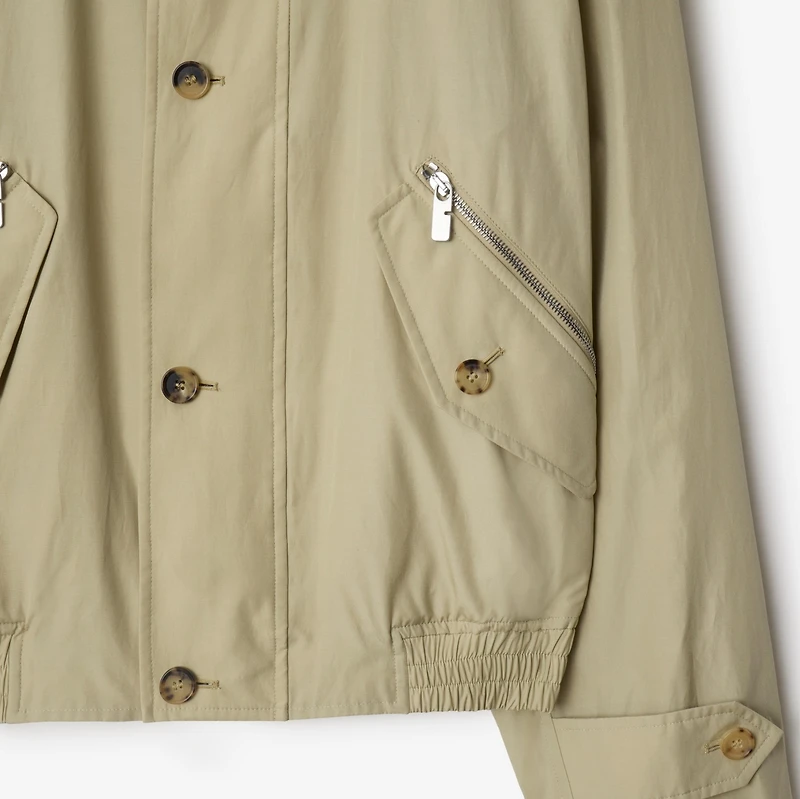 Cotton Nylon Jacket in Hunter beige - Men | Burberry® Official