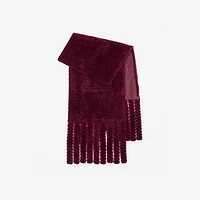 Shearling Scarf in Ruby red | Burberry® Official