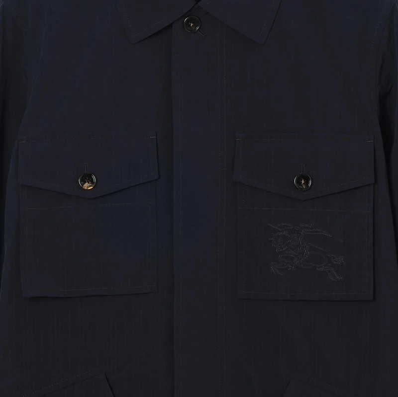 Nylon Jacket in Navy - Men | Burberry® Official