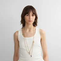 Charm Double Layer Necklace​ in Gold/multicolour - Women | Burberry® Official