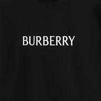 Logo Cotton Sweatshirt in Black - Men | Burberry® Official