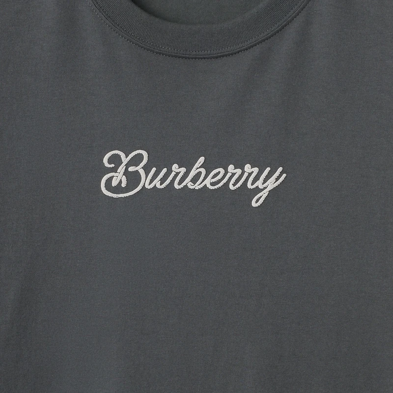 Surfer Knight Cotton T-shirt in Magnet - Men | Burberry® Official