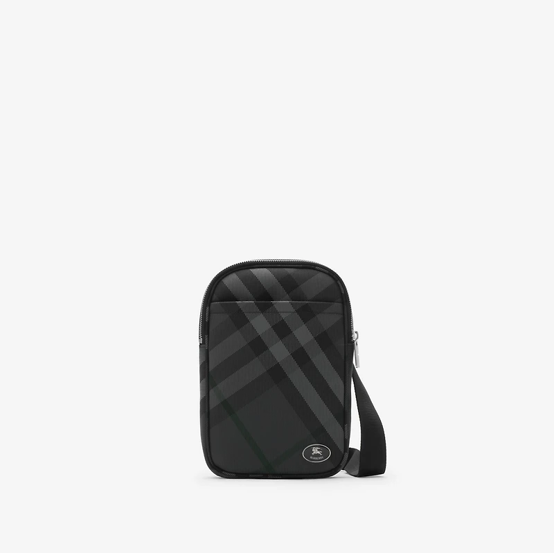 Grid Sling Bag in Charcoal - Men, Nylon, Technical | Burberry® Official