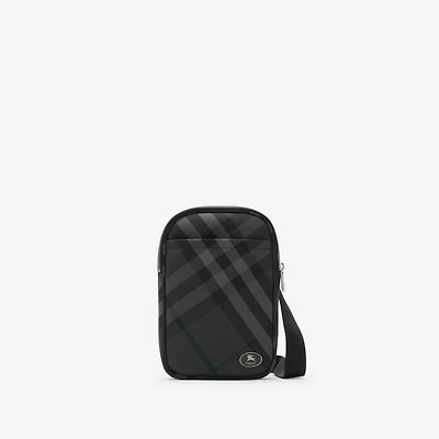 Grid Sling Bag in Charcoal - Men, Nylon, Technical | Burberry® Official