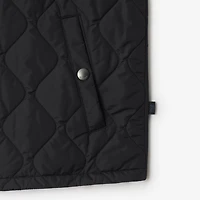 Quilted Nylon Gilet in Black - Men | Burberry® Official