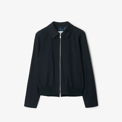 Cotton Harrington Jacket in Navy - Men | Burberry® Official