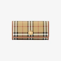 Check Continental Wallet in Archive beige - Women | Burberry® Official