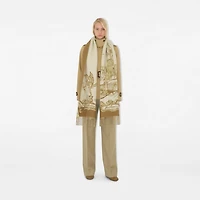Westminster Cashmere Scarf in Hay | Burberry® Official