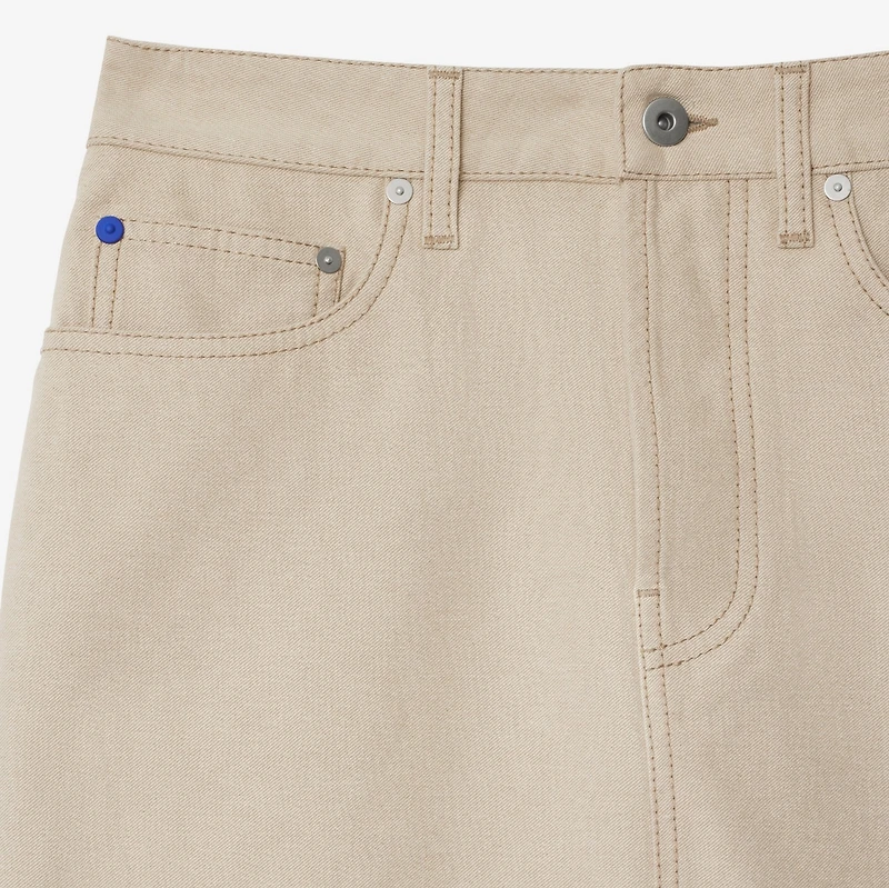 EKD Denim Mini Skirt in Rubble - Women, Cotton | Burberry® Official