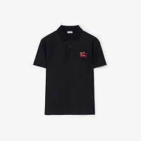Cross Stitch EKD Cotton Polo Shirt in Navy - Men | Burberry® Official