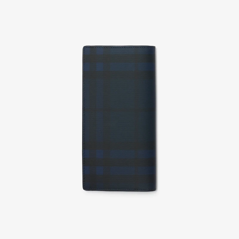 Check Continental Wallet​ in Navy - Men | Burberry® Official