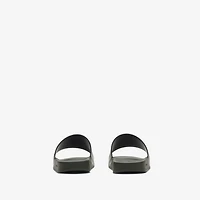 Check Slides in Thicket green - Men | Burberry® Official