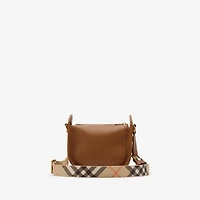 Mini B Clip Messenger Bag in Hazel brown - Women, Leather | Burberry® Official