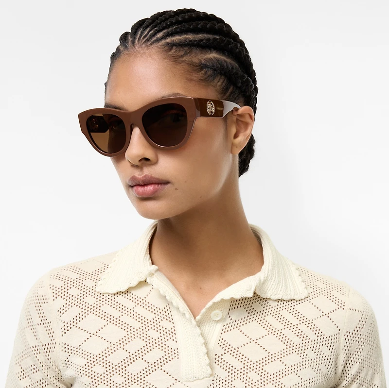 EKD Round Sunglasses in Ginger - Women | Burberry® Official